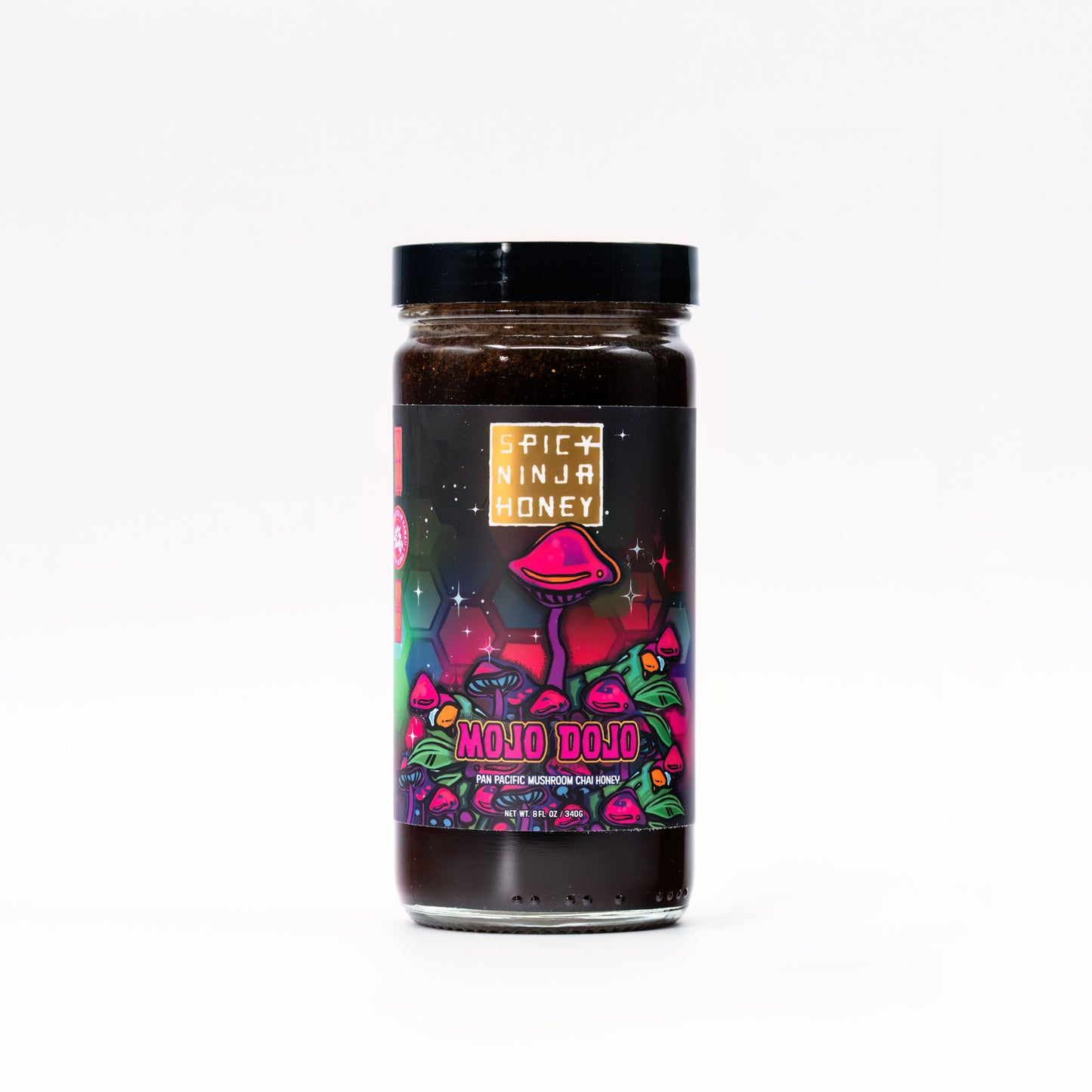 Mojo Dojo, Pan Pacific Mushroom Chai Honey (8oz Jar)