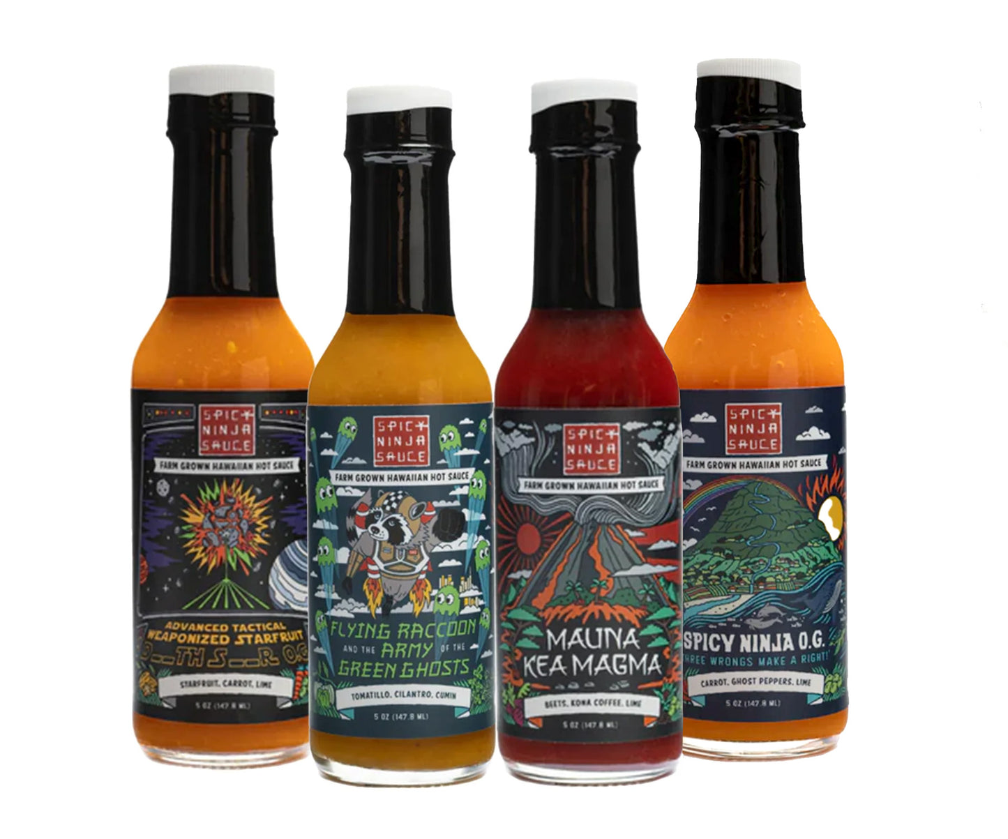 Best Seller Sauce Bundle: OG, Flying Racoon, Magma, Deathstar