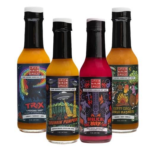 Medicinal Sauce Bundle : TRex, Biblical, Tipsy Coco, Drunkin Pumpkin