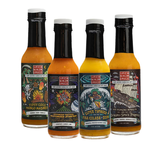 Tropical Fruit Sauce Bundle : Bengali, Pina Colada , Tipsy Coco, Deathstar