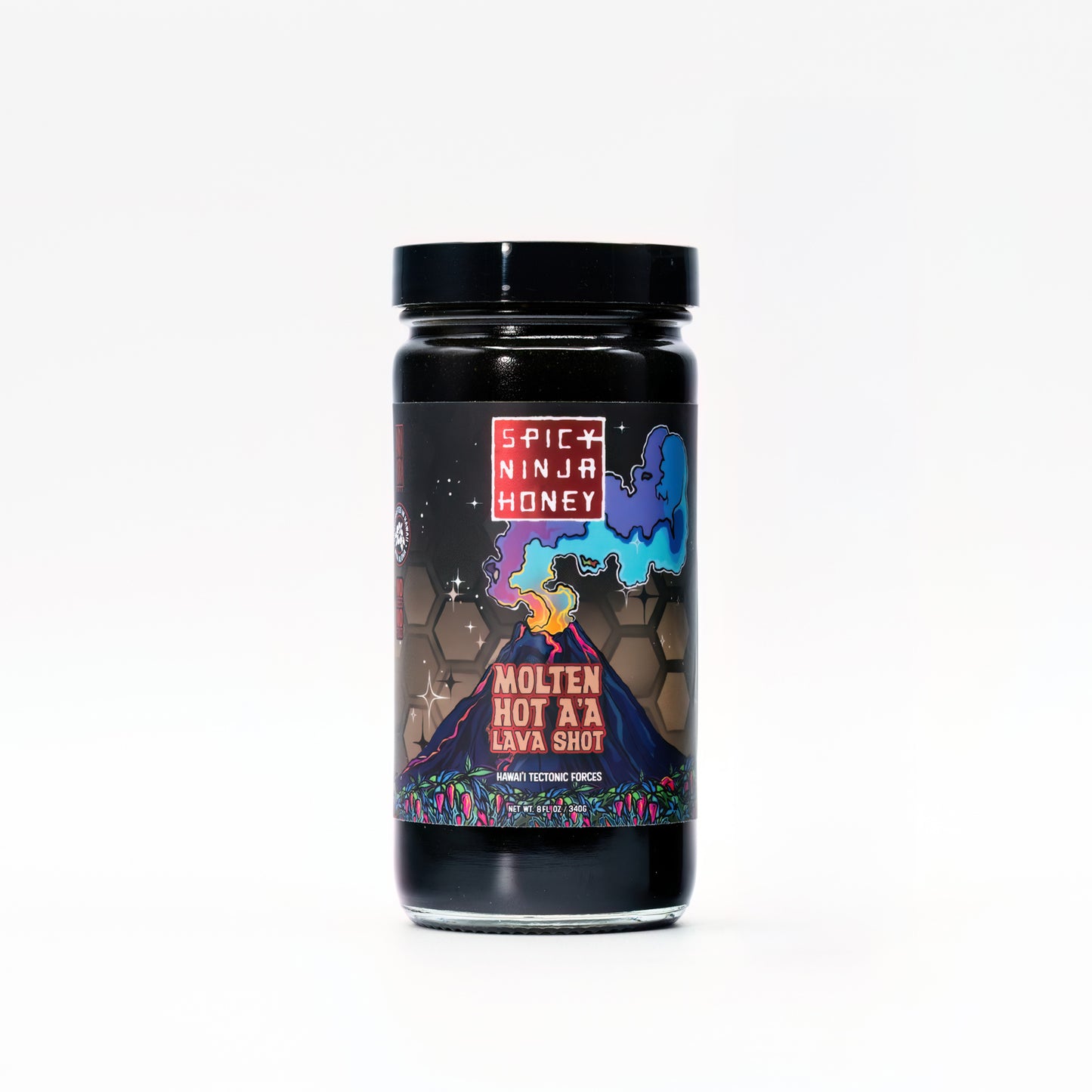 Molten Hot A'A Lava Shot Honey (8oz Jar)